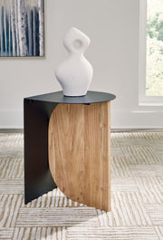 Ladgate - Black / Natural - Accent Table - JaxCo Furniture