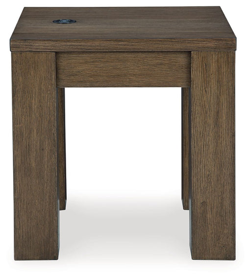 Rosswain - Warm Brown - Square End Table - JaxCo Furniture