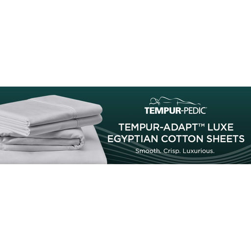 Tempur-Adapt - Tempur-Adapt Luxe Egyptian Cotton Sheets - Graphite - JaxCo Furniture