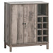 Cheyenne - 2 Door Home Bar Wine Cabinet - Weathered Acacia - JaxCo Furniture