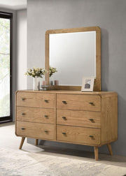Robyn - 6-Drawer Bedroom Dresser And Mirror - JaxCo Furniture