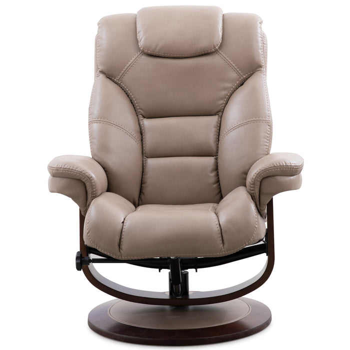 Monarch - Manual Reclining Swivel Chair and Ottoman