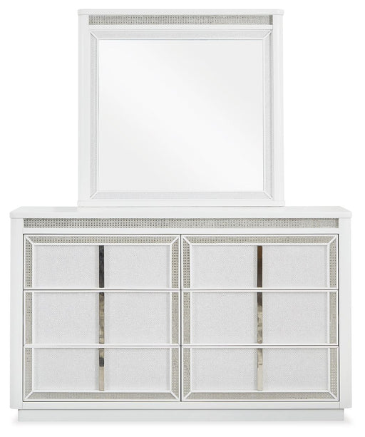 Chalanna - White - Dresser And Mirror - JaxCo Furniture