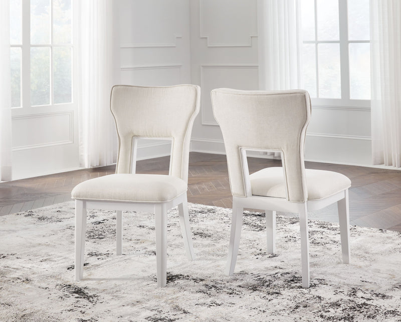 Chalanna - White - Dining Upholstered Side Chair (Set of 2) - JaxCo Furniture
