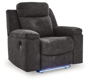 Brysonview - Zero Wall Recliner - Charcoal - JaxCo Furniture