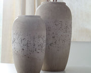 Dimitra - Brown / Cream - Vase Set (Set of 2) - JaxCo Furniture