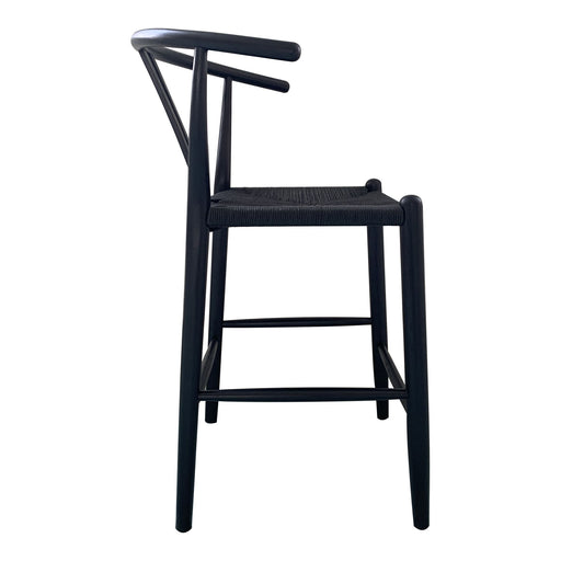 Ventana - Counter Stool - Black - Wood - JaxCo Furniture