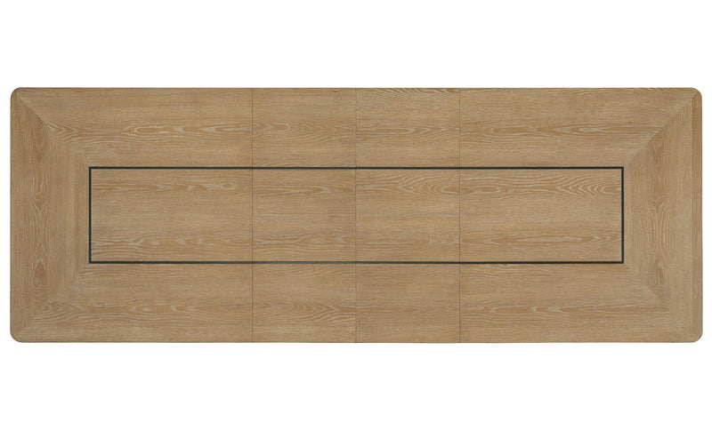 Escape - Extendable Dining Table - Glazed Natural Oak / Black Metal Trim - JaxCo Furniture