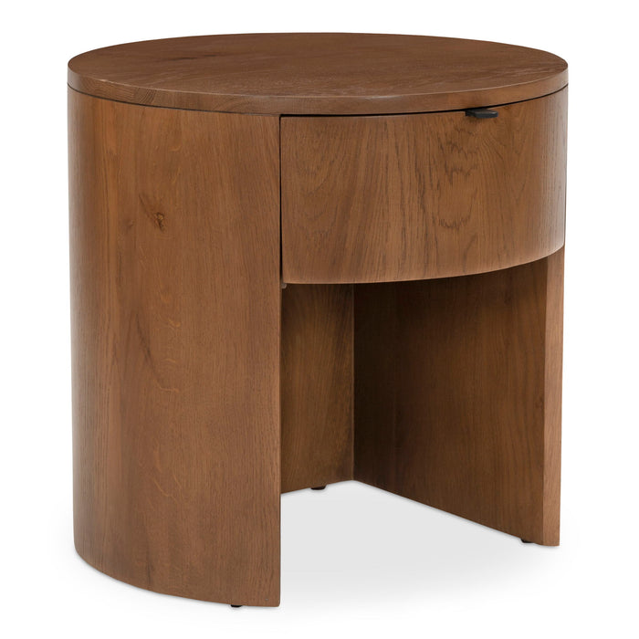 Theo - One Drawer Nightstand - Brown - JaxCo Furniture