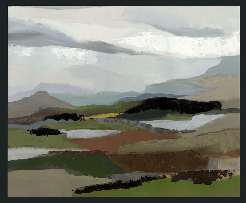 Grove - 48" x 72" Painting By Buddy Whitlock - Green / Blue - JaxCo Furniture