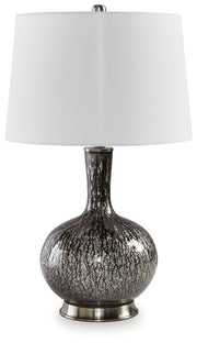 Tenslow - Antique Black - Glass Table Lamp - JaxCo Furniture