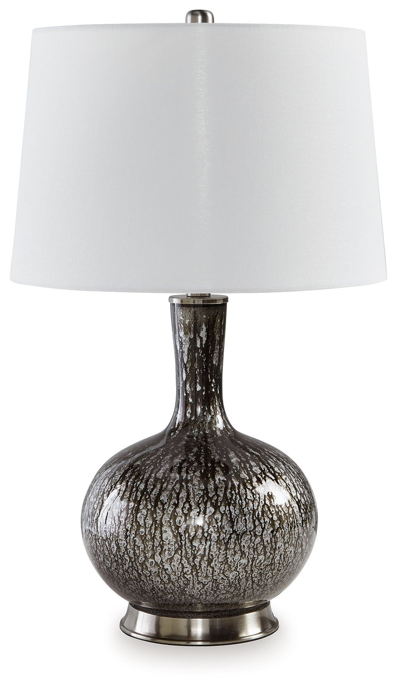 Tenslow - Antique Black - Glass Table Lamp - JaxCo Furniture