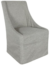 Warwick - Upholstered Rolling Dining Chair - JaxCo Furniture