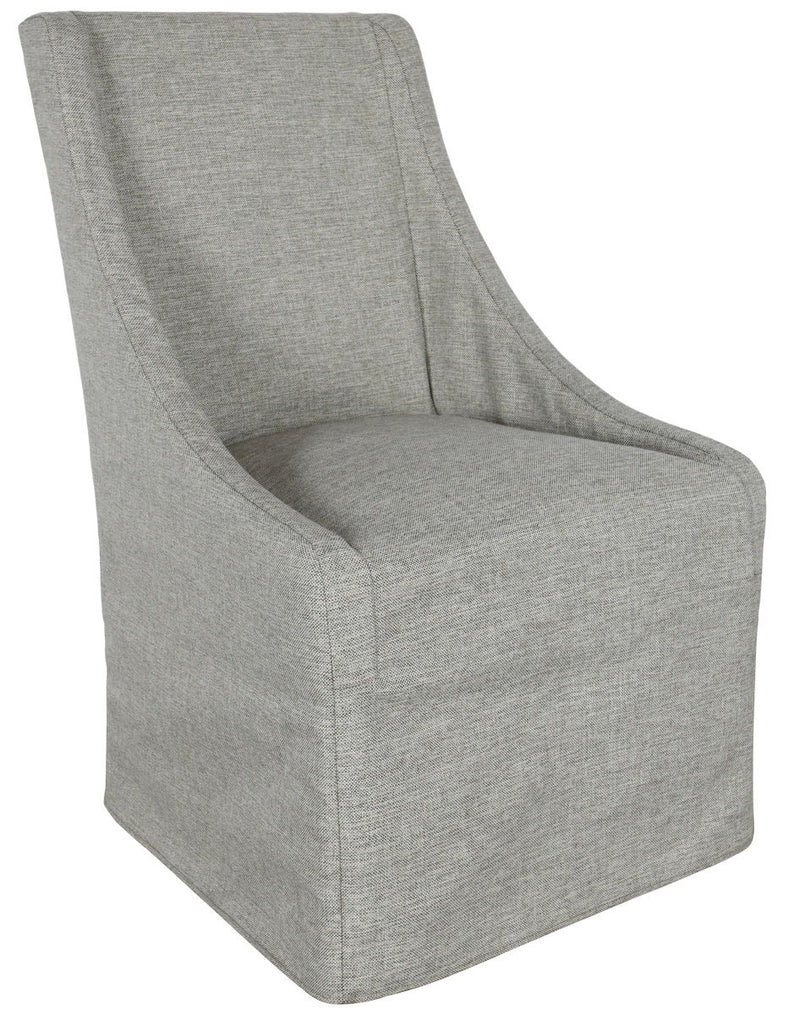 Warwick - Upholstered Rolling Dining Chair - JaxCo Furniture