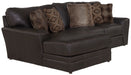 Denali - Italian Leather Match Sectional - JaxCo Furniture