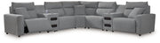 ModMax II - Salt And Pepper - Reclining Sectional - JaxCo Furniture
