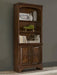 Hartshill - 3-Shelf Cabinet Bookcase - Burnished Oak - JaxCo Furniture