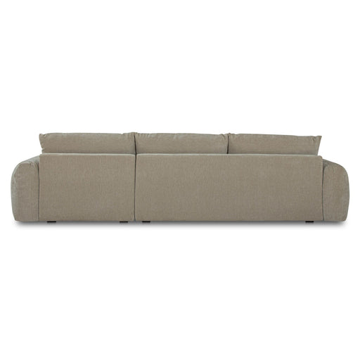 Berga - Sectional Pebble Right Stationary Sofa - Gray - JaxCo Furniture