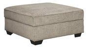 Bovarian - Stone - Ottoman With Storage - JaxCo Furniture