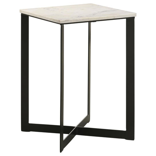 Tobin - Square Marble Top Table - JaxCo Furniture