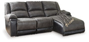 Nantahala - Reclining Sectional With Chaise - JaxCo Furniture