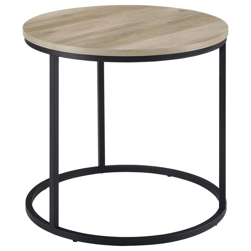 Lainey - Round Faux Marble Side End Table - JaxCo Furniture