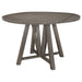 Athens - Round Drop Leaf Counter Dining Table - Gray - JaxCo Furniture