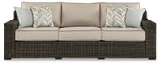 Coastline Bay - Brown - Sofa With Cushion - JaxCo Furniture