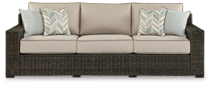 Coastline Bay - Brown - Sofa With Cushion - JaxCo Furniture