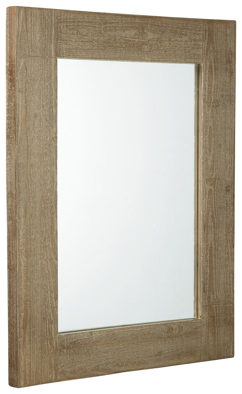 Waltleigh - Distressed Brown - Accent Mirror - JaxCo Furniture