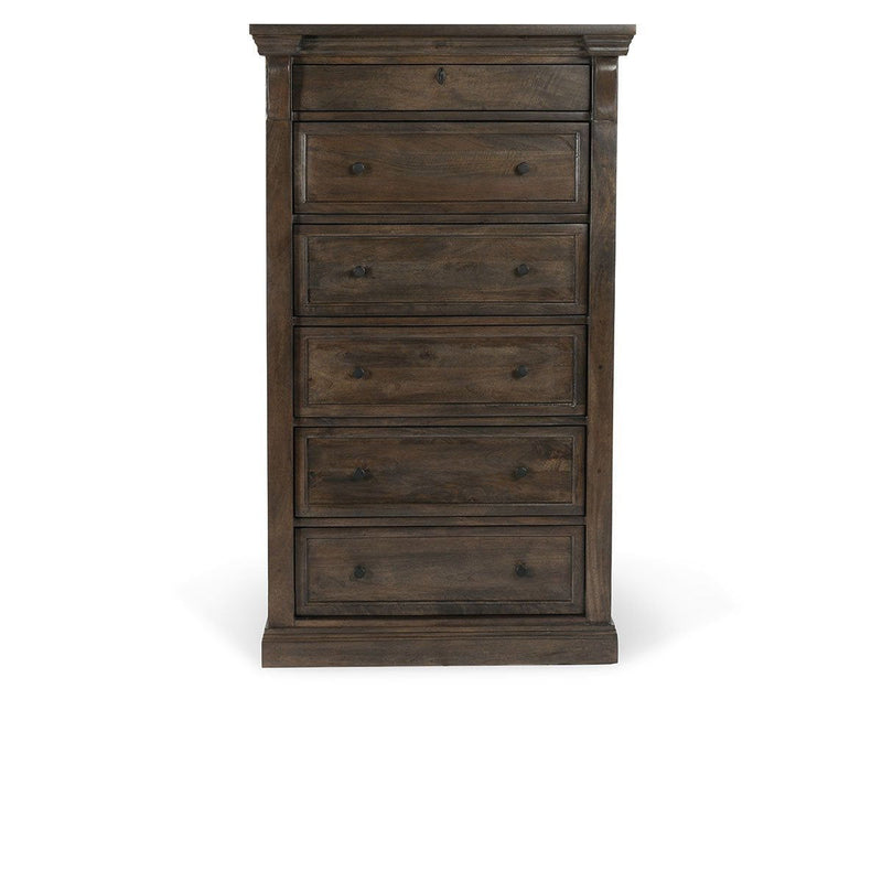 Adelaide - Wood 6 Drawer Chest - Cocoa Brown - JaxCo Furniture