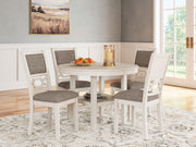 Erinberg - Antique White - Dining Room Table Set (Set of 5) - JaxCo Furniture