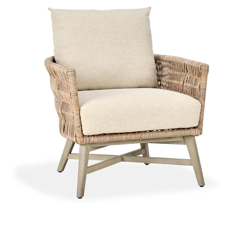 Collins - Outdoor Accent Chair - Natural / Sand - JaxCo Furniture