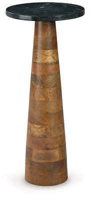 Quinndon - Brown / Black - Accent Table - JaxCo Furniture