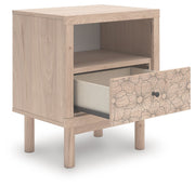 Arloster - Tan - One Drawer Night Stand - JaxCo Furniture