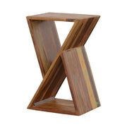 Lily - Solid Reclaimed Wood Accent Side Table - Natural - JaxCo Furniture