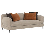 Jade - Chenille Upholstered Modern Track Arm Sofa - JaxCo Furniture