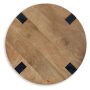 Hanneforth - Brown - Round End Table - JaxCo Furniture