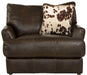 Pavia - Top Grain Italian Leather Chair With Cuddler Cushions - Cocoa - JaxCo Furniture