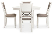 Erinberg - Antique White - Dining Room Table Set (Set of 5) - JaxCo Furniture