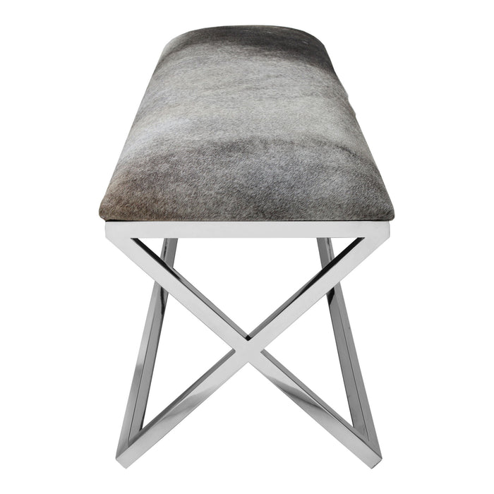 Rossi - Bench - Gray - JaxCo Furniture