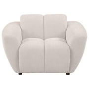 Destino - Chenille Upholstered Splayed Arm Accent Chair - Greige - JaxCo Furniture
