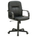 Minato - Upholstered Adjustable Home Office Desk Chair - Black - JaxCo Furniture