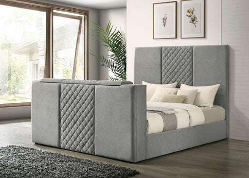 Tara - Upholstered Panel TV Bed - JaxCo Furniture