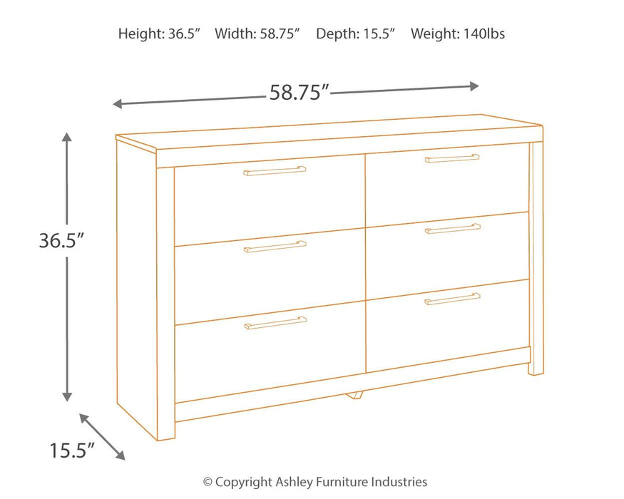 Derekson - Dresser, Mirror - JaxCo Furniture