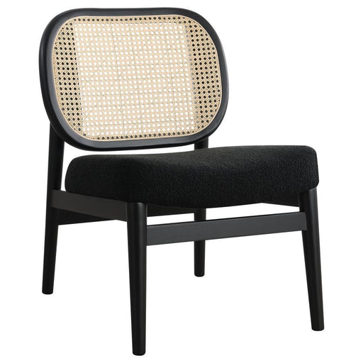 Rayo - Rattan Cane Back Accent Chair With Padded Seat - JaxCo Furniture