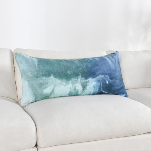 Stillness - ST Mantra Pillow - Capri Blue Multi - JaxCo Furniture