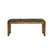 Lamont - Fabric Upholstered Accent Bench - Black And Natural - JaxCo Furniture