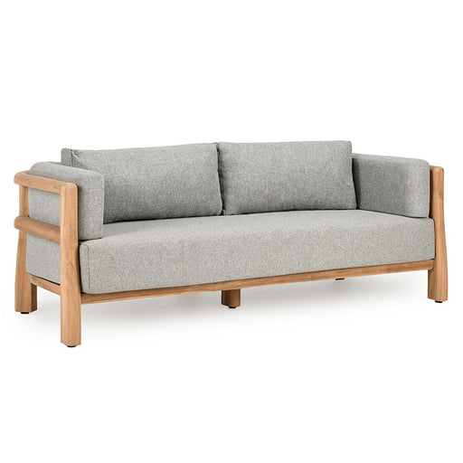 Aston - Outdoor Sofa - Natural/Gray - JaxCo Furniture