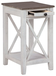 Adalane - White / Gray - Accent Table - JaxCo Furniture